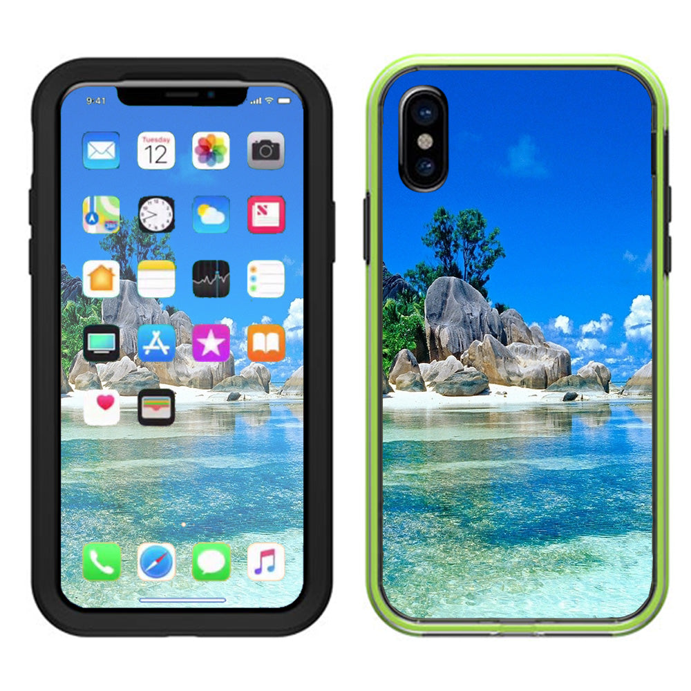  Island Paradise Beach Lifeproof Slam Case iPhone X Skin