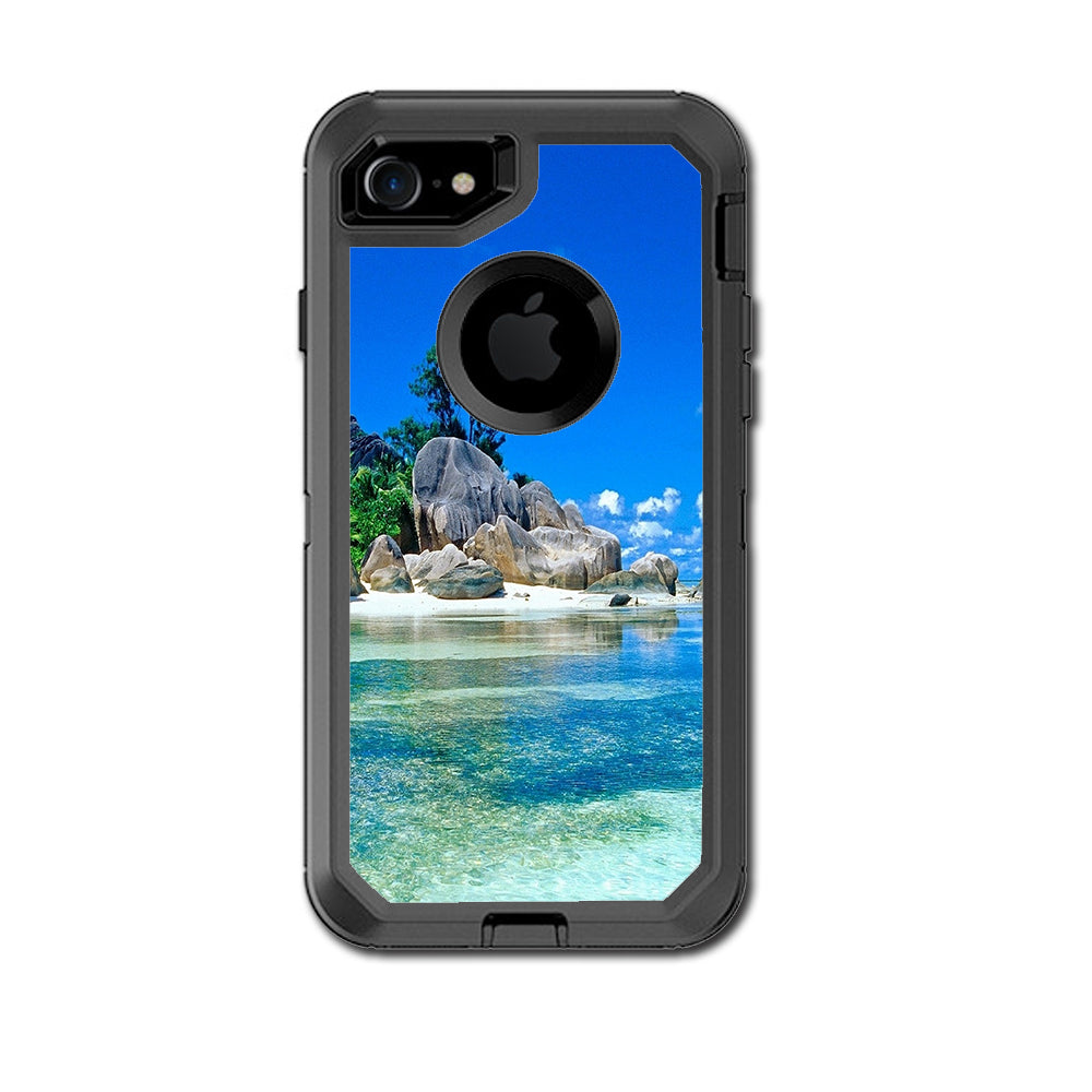  Island Paradise Beach Otterbox Defender iPhone 7 or iPhone 8 Skin