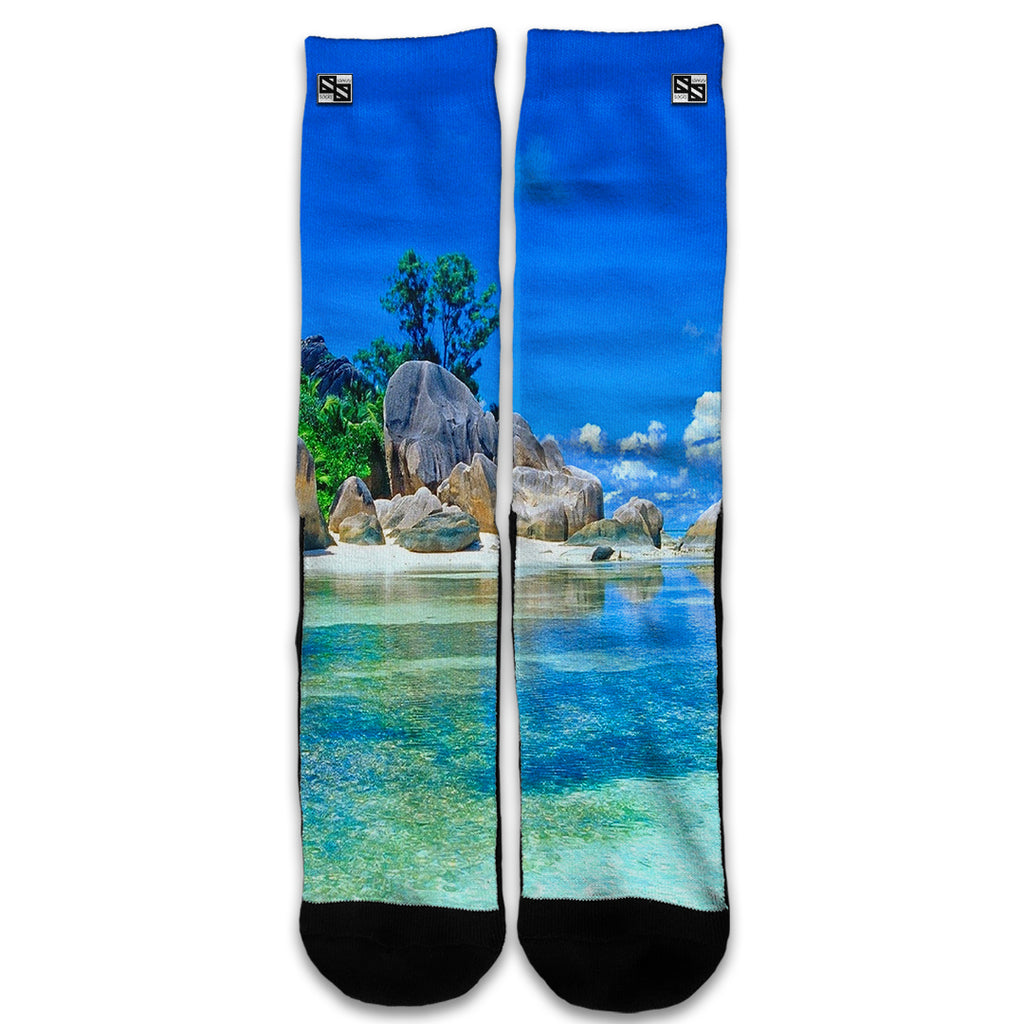  Island Paradise Beach Universal Socks