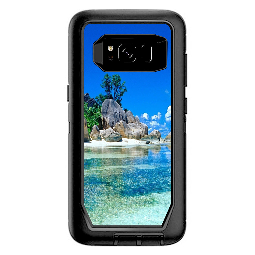  Island Paradise Beach Otterbox Defender Samsung Galaxy S8 Skin