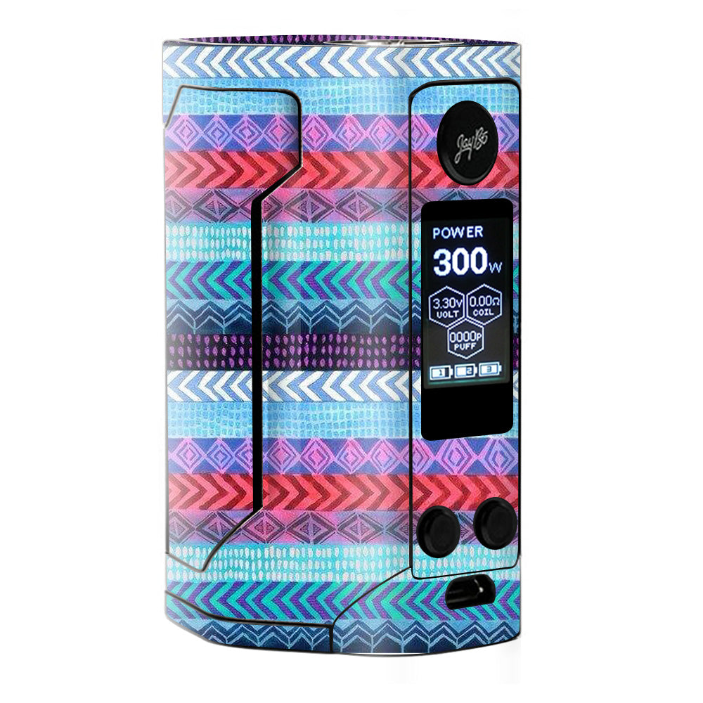  Aztec Blue Tribal Chevron Wismec RX Gen 3 Skin