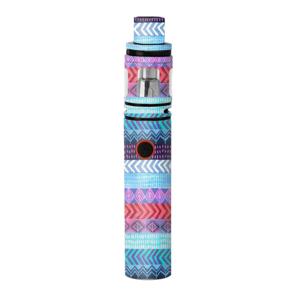  Aztec Blue Tribal Chevron Smok Stick V8 Skin