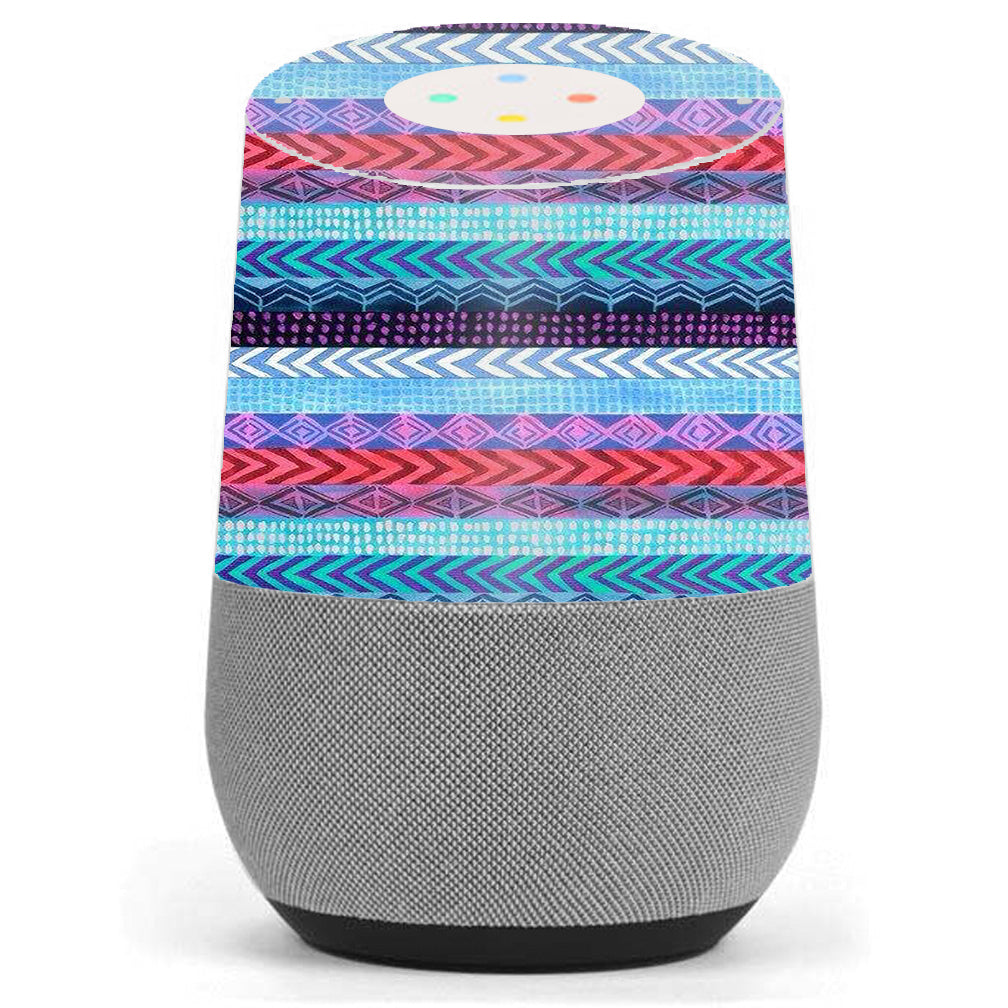  Aztec Blue Tribal Chevron Google Home Skin