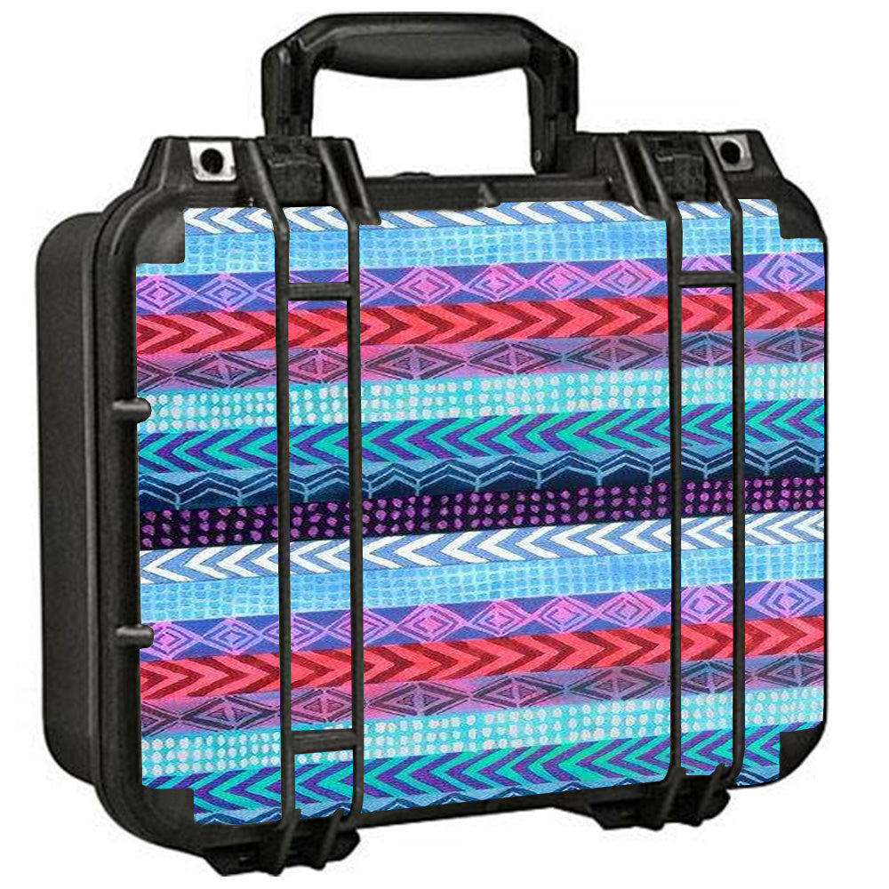  Aztec Blue Tribal Chevron Pelican Case 1400 Skin