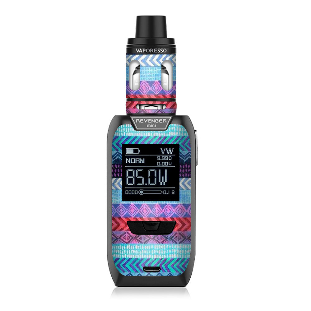  Aztec Blue Tribal Chevron Vaporesso Revenger Mini 85w Skin