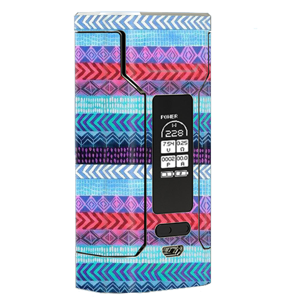  Aztec Blue Tribal Chevron Wismec Predator 228 Skin