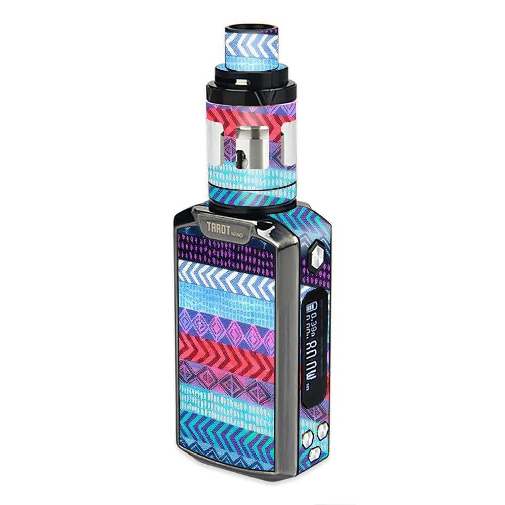  Aztec Blue Tribal Chevron Vaporesso  Tarot Nano Skin