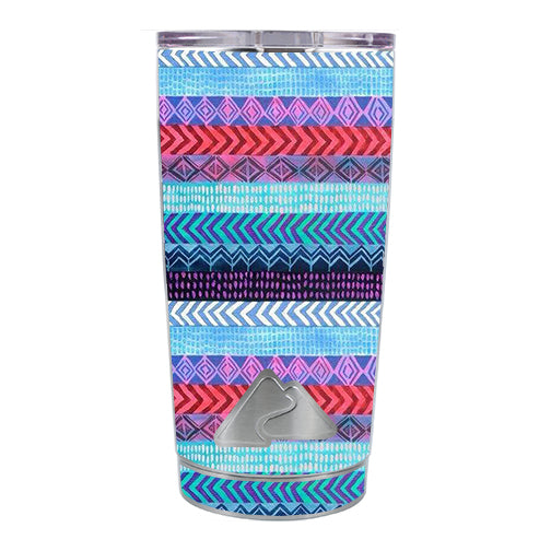  Aztec Blue Tribal Chevron Ozark Trail 20oz Tumbler Skin