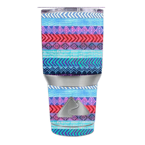  Aztec Blue Tribal Chevron Ozark Trail 20oz Tumbler Skin