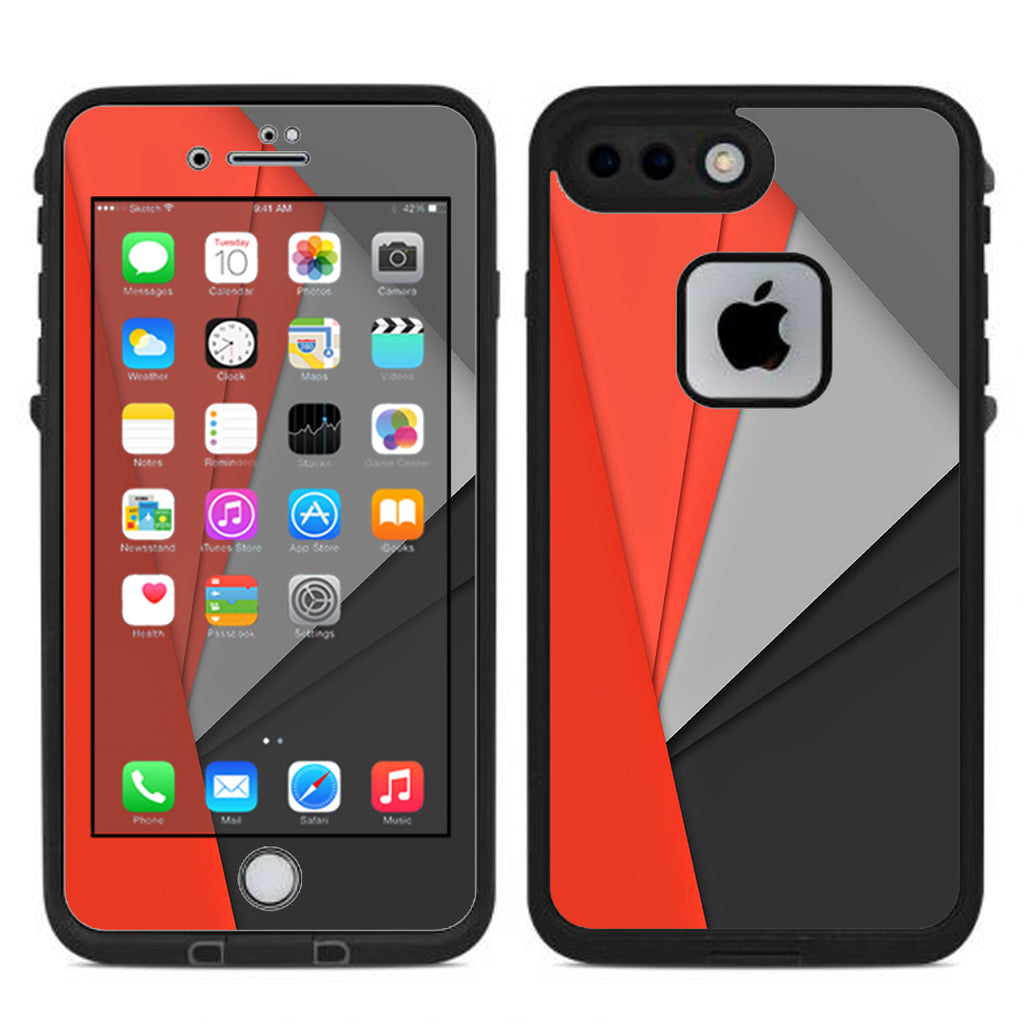  Orange And Grey Lifeproof Fre iPhone 7 Plus or iPhone 8 Plus Skin