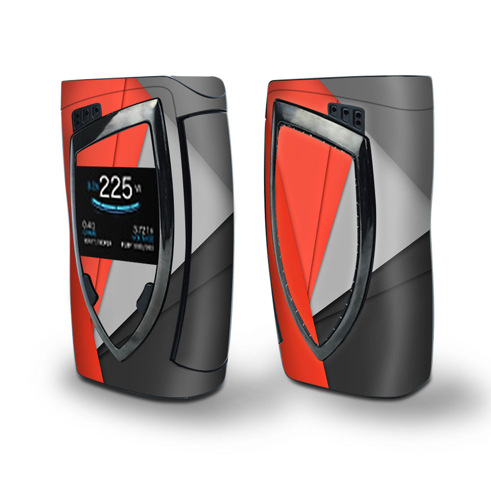 Skin Decal Vinyl Wrap for Smok Devilkin Kit 225w Vape (includes TFV12 Prince Tank Skins) skins cover/ Orange and Grey