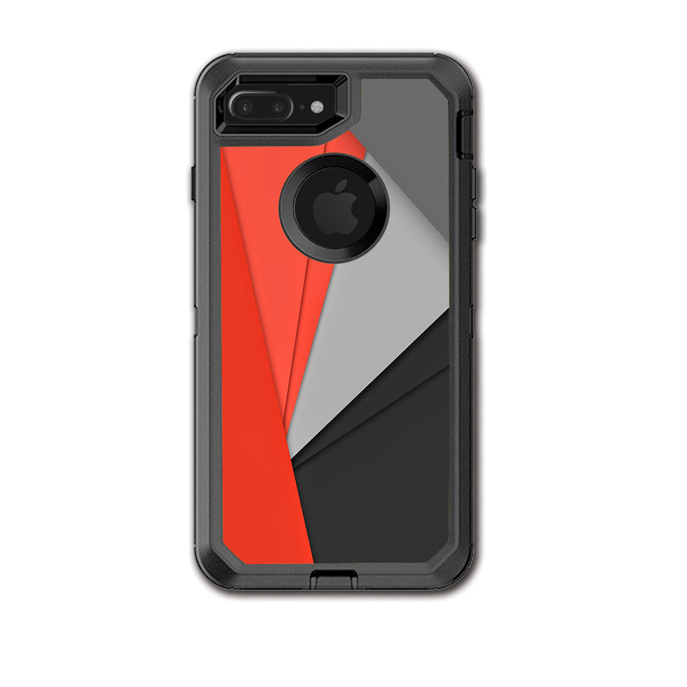  Orange And Grey Otterbox Defender iPhone 7+ Plus or iPhone 8+ Plus Skin
