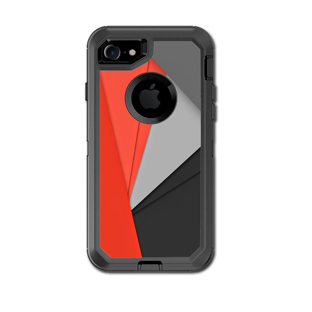  Orange And Grey Otterbox Defender iPhone 7 or iPhone 8 Skin