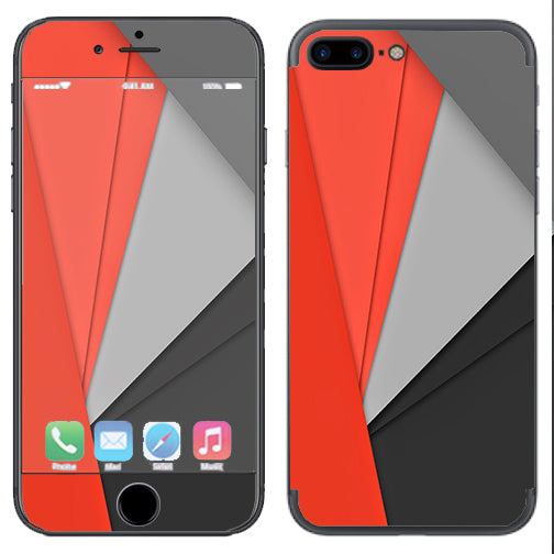  Orange And Grey Apple  iPhone 7+ Plus / iPhone 8+ Plus Skin