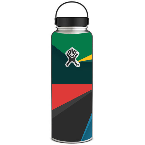  Abstract Patterns Green Hydroflask 40oz Wide Mouth Skin