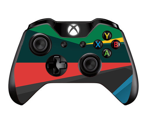 Abstract Patterns Green Microsoft Xbox One Controller Skin