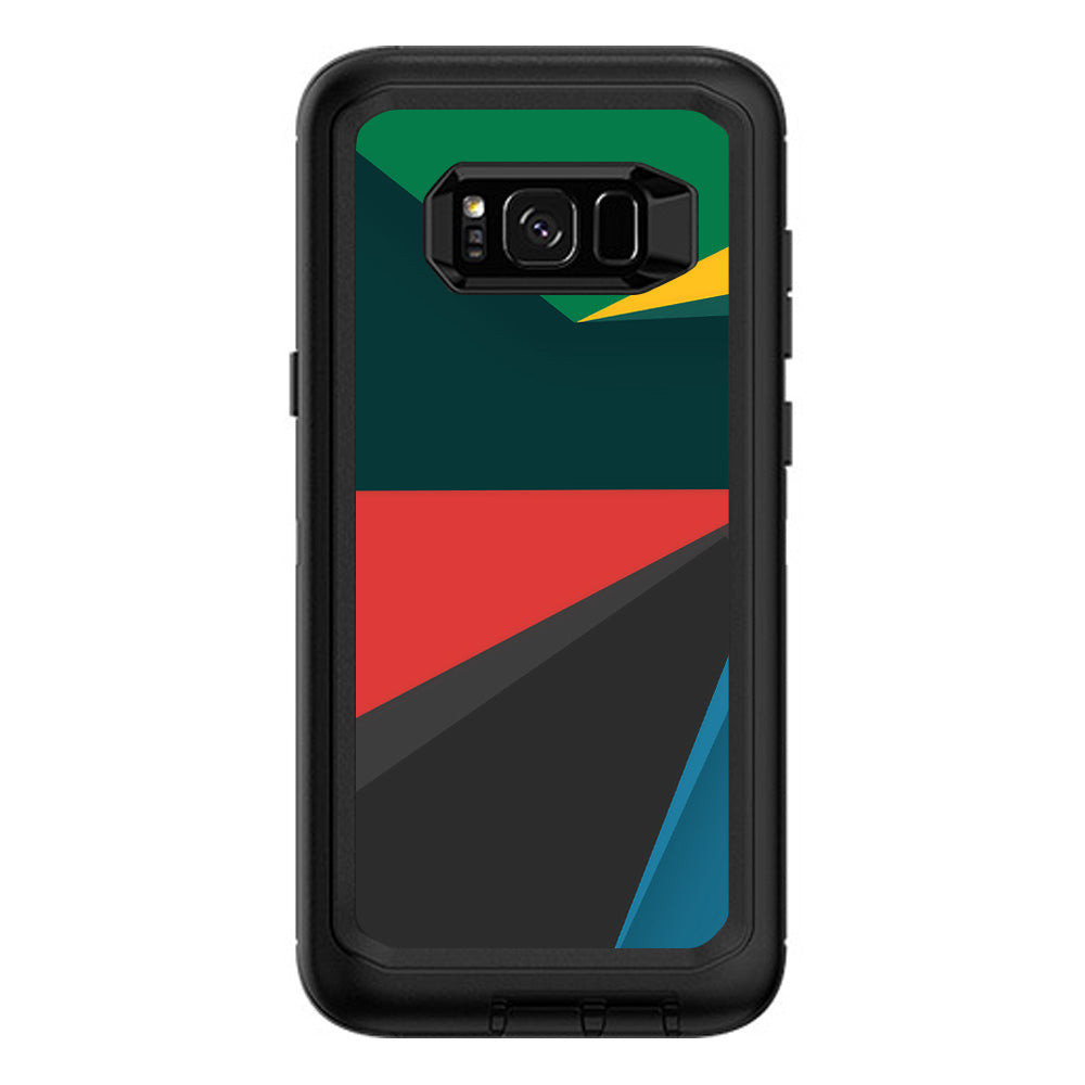  Abstract Patterns Green Otterbox Defender Samsung Galaxy S8 Plus Skin