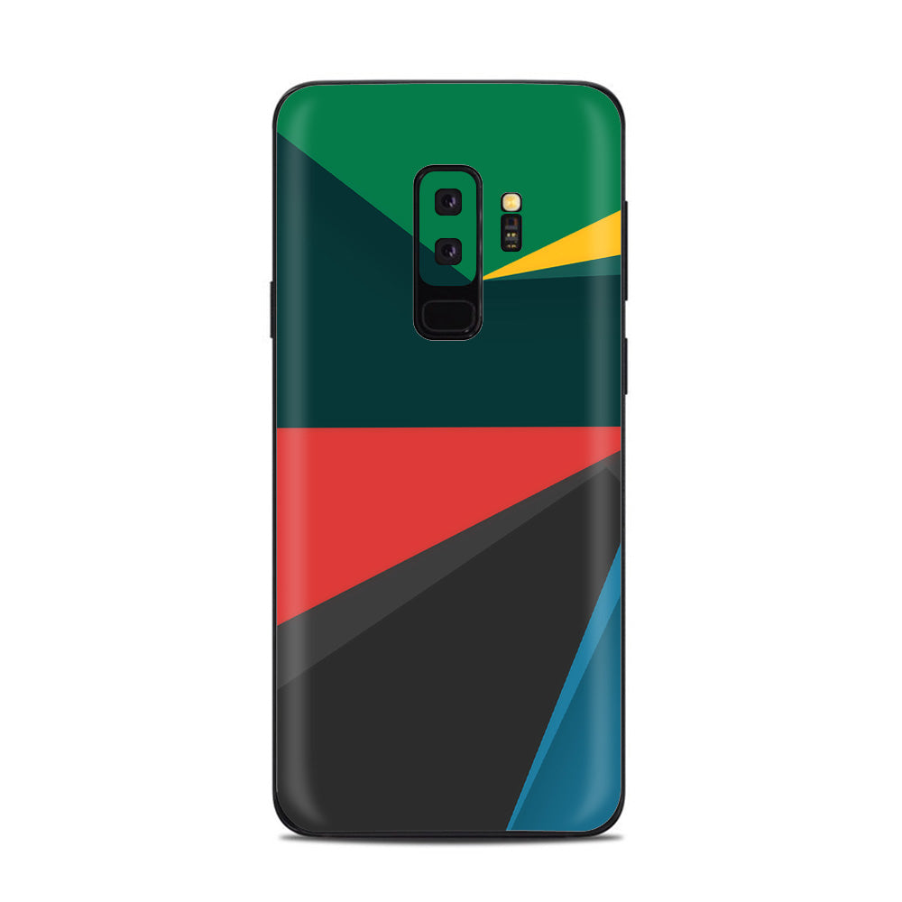  Abstract Patterns Green Samsung Galaxy S9 Plus Skin