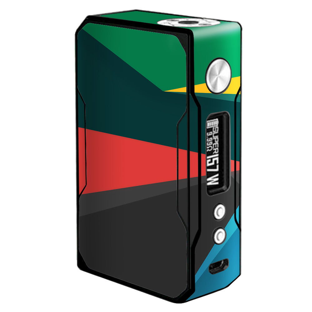  Abstract Patterns Green Voopoo Drag 157w Skin