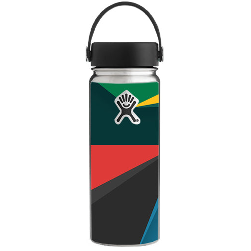  Abstract Patterns Green Hydroflask 18oz Wide Mouth Skin