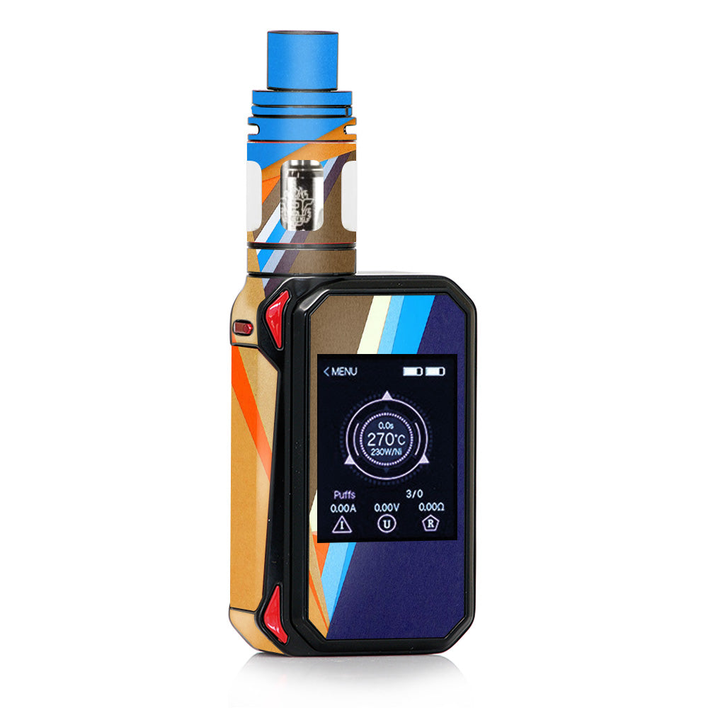  Abstract Patterns Blue Tan Smok G-priv 2 Skin