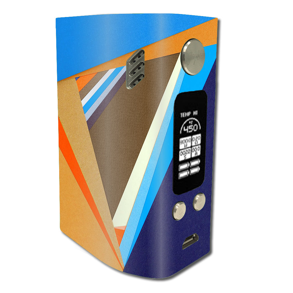  Abstract Patterns Blue Tan Wismec Reuleaux RX300 Skin