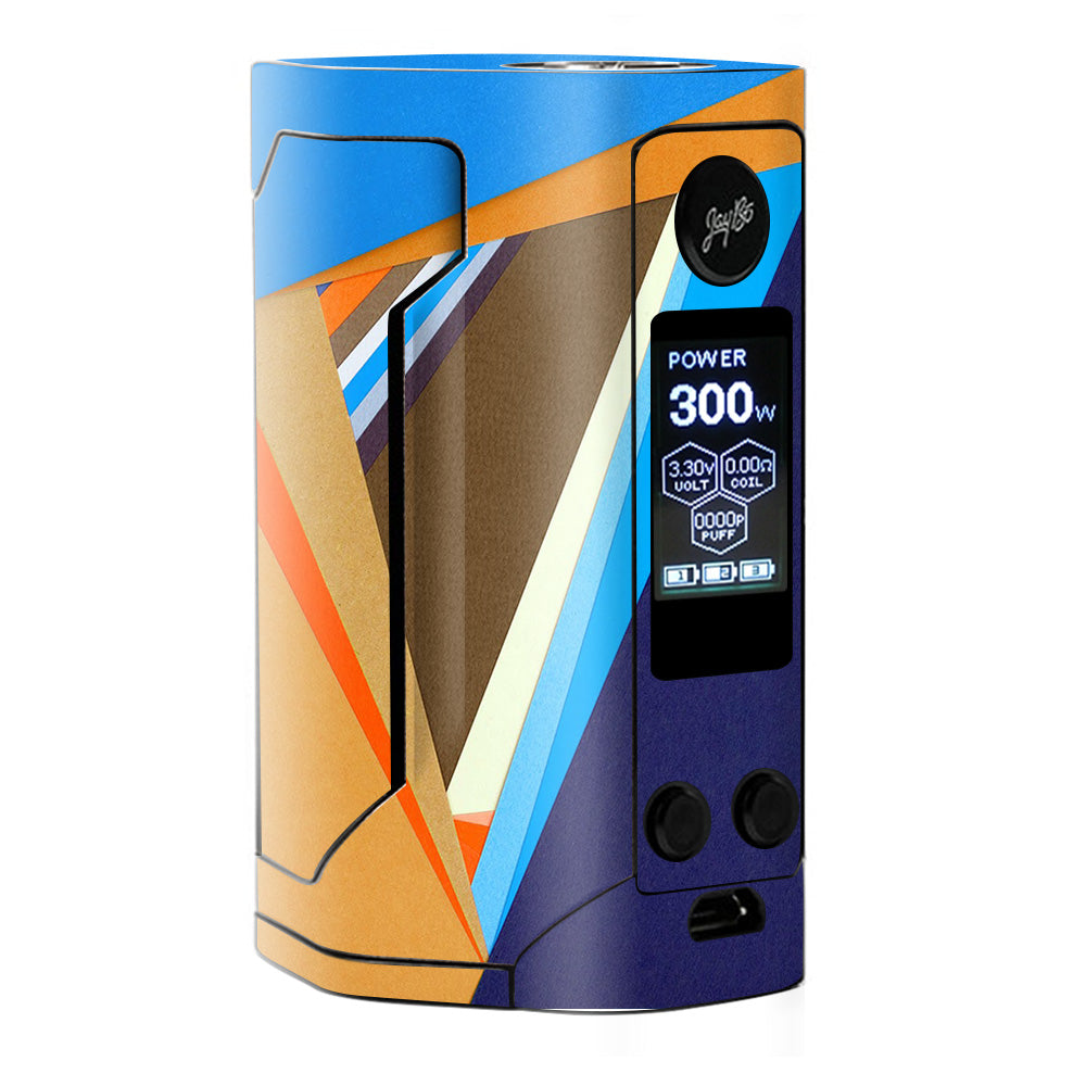  Abstract Patterns Blue Tan Wismec RX Gen 3 Skin