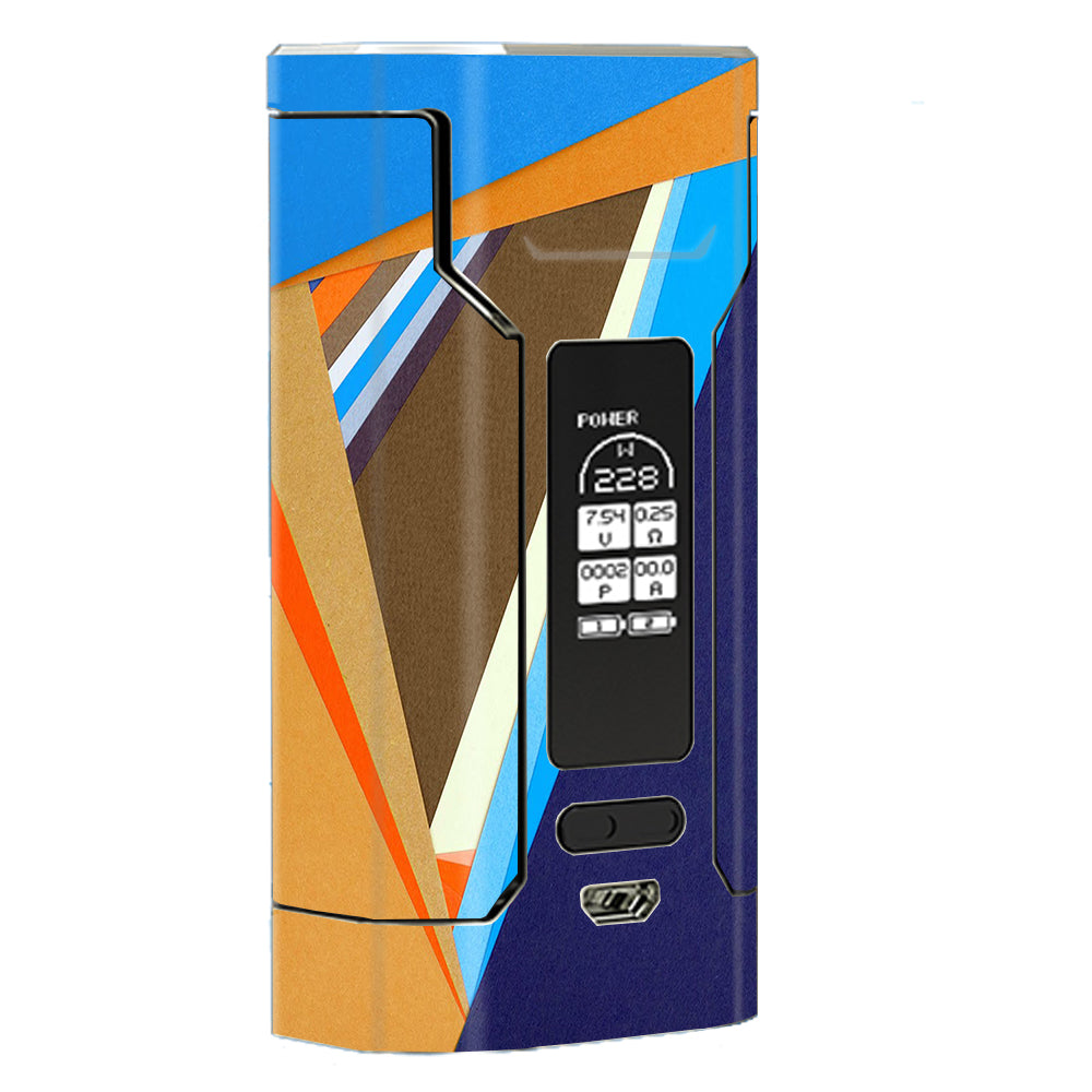  Abstract Patterns Blue Tan Wismec Predator 228 Skin