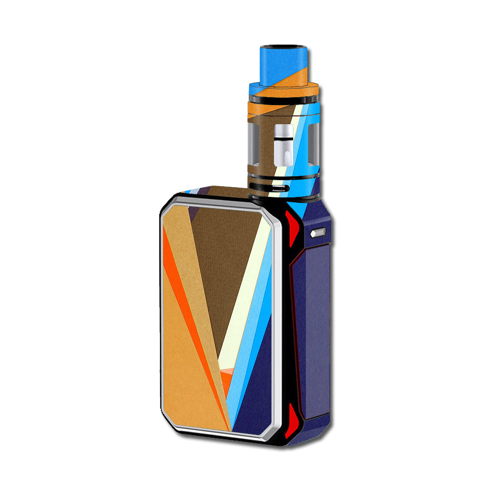  Abstract Patterns Blue Tan Smok G-Priv 220W Skin
