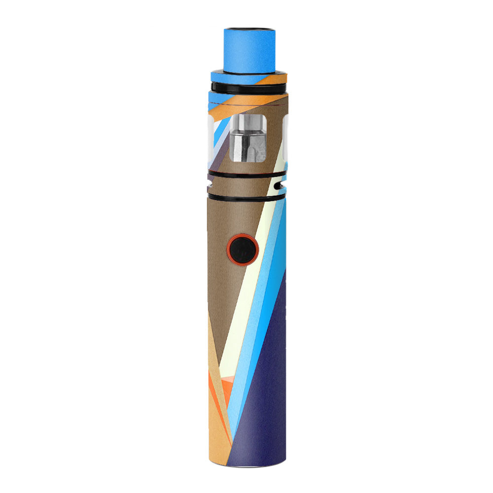  Abstract Patterns Blue Tan Smok Stick V8 Skin