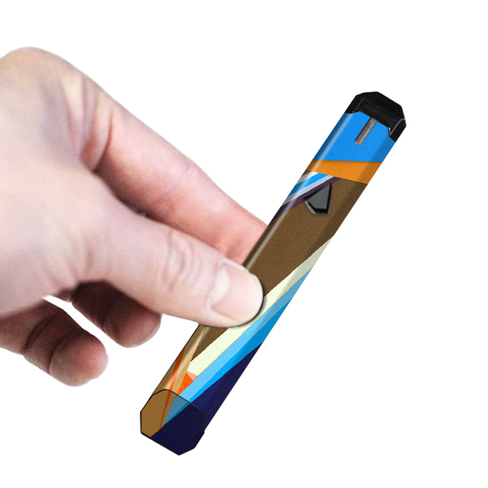  Abstract Patterns Blue Tan Limitless Pulse Ply Rock Skin