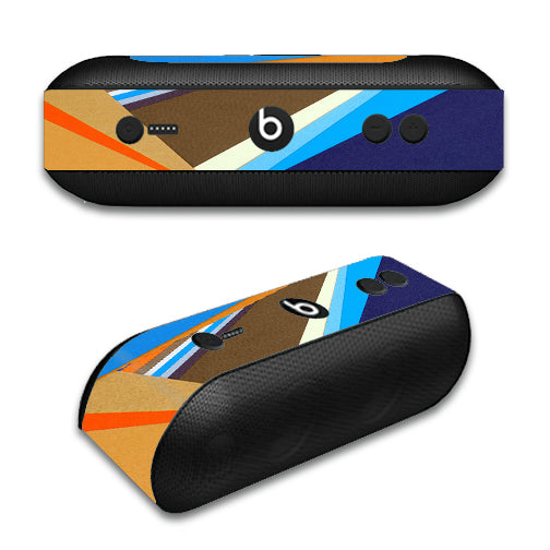  Abstract Patterns Blue Tan Beats by Dre Pill Plus Skin