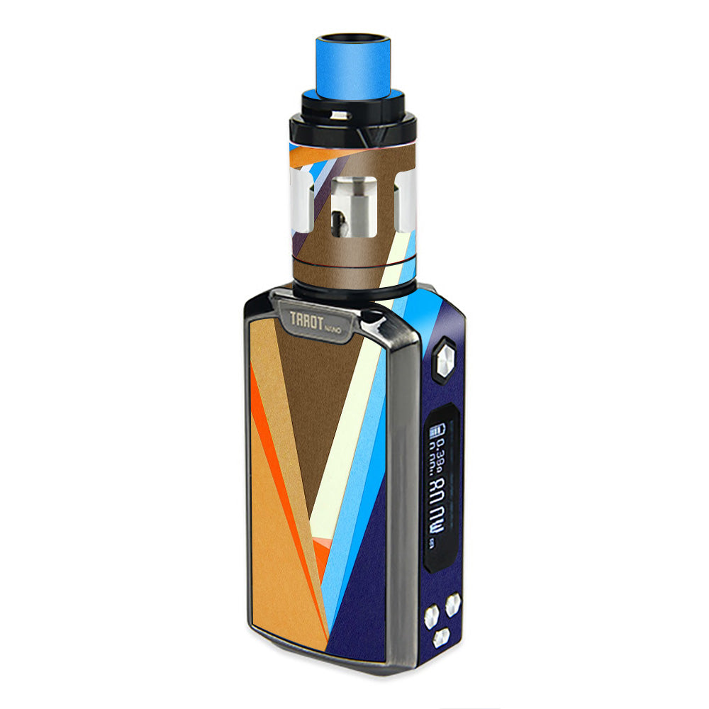  Abstract Patterns Blue Tan Vaporesso  Tarot Nano Skin