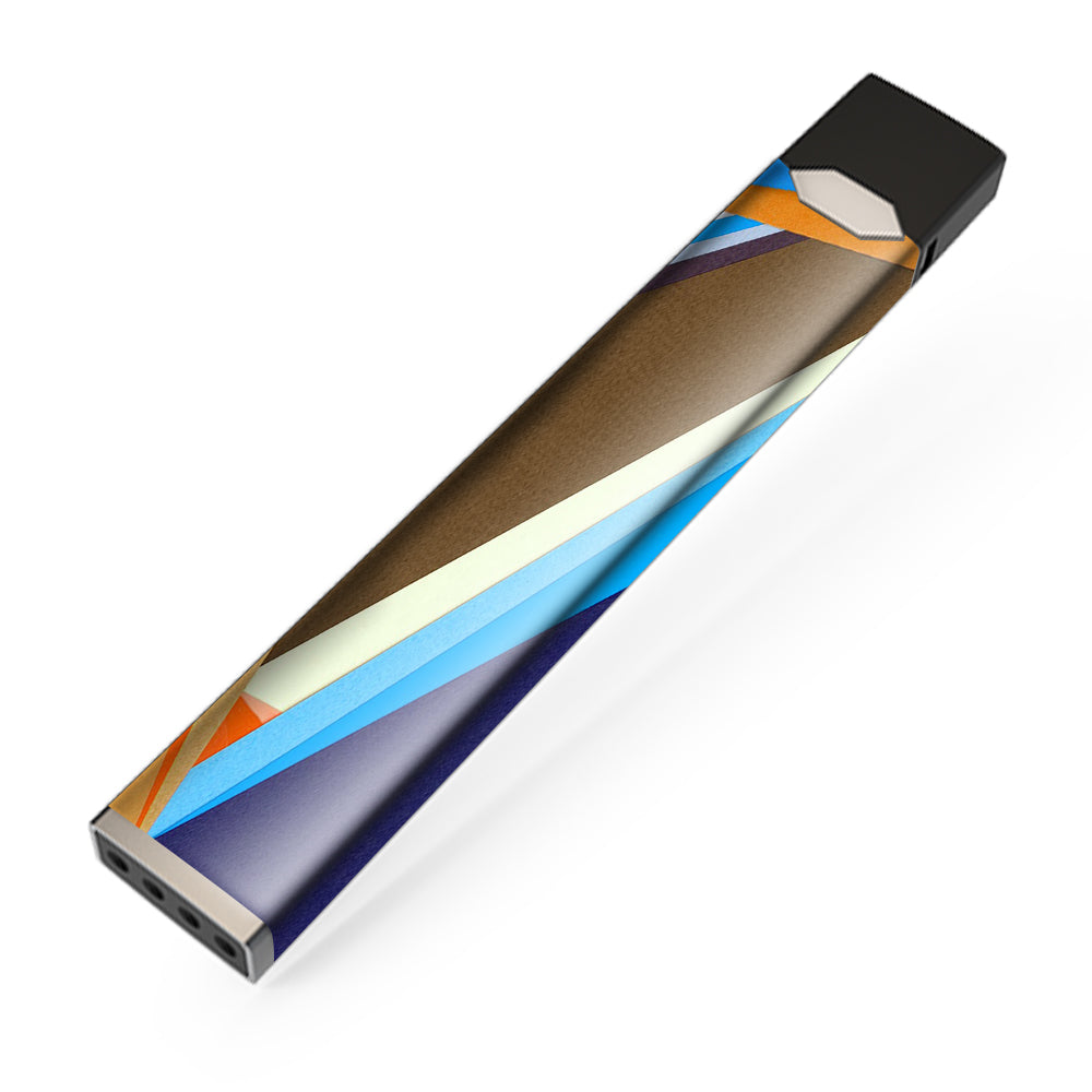  Abstract Patterns Blue Tan JUUL Skin