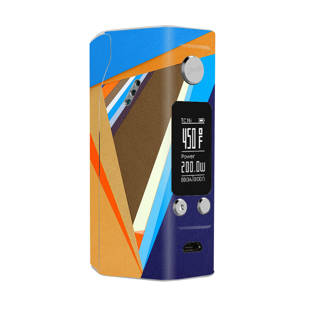  Abstract Patterns Blue Tan Wismec Reuleaux RX200S Skin