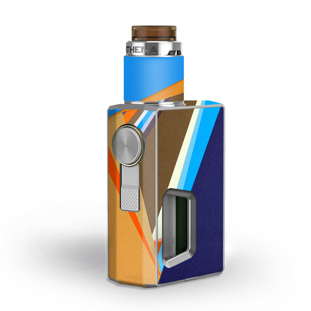  Abstract Patterns Blue Tan Geekvape Athena Squonk Skin