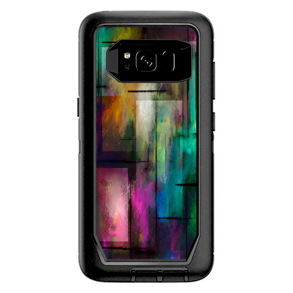  Colorful Paint Modern Otterbox Defender Samsung Galaxy S8 Skin