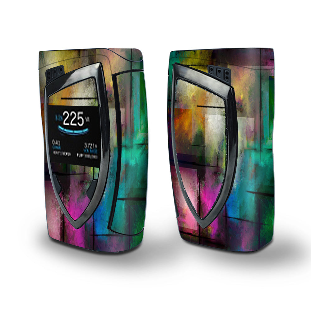 Skin Decal Vinyl Wrap for Smok Devilkin Kit 225w Vape (includes TFV12 Prince Tank Skins) skins cover/ Colorful Paint Modern