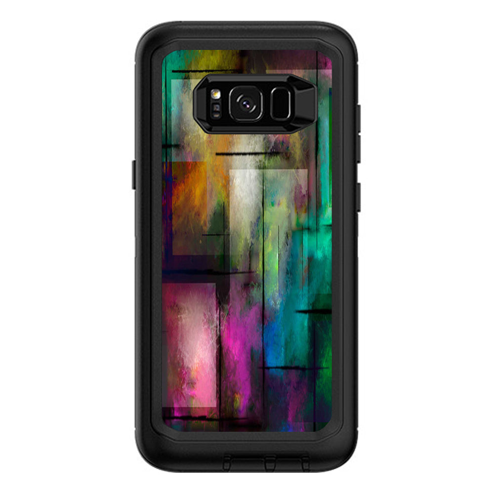  Colorful Paint Modern Otterbox Defender Samsung Galaxy S8 Plus Skin