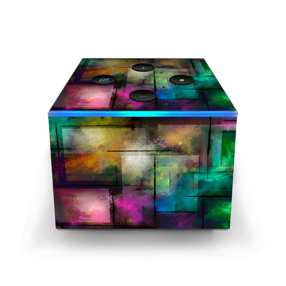 Colorful Paint Modern Amazon Fire TV Cube Skin