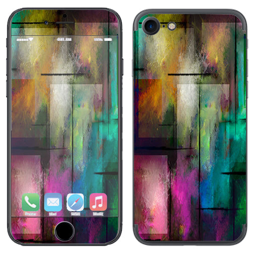  Colorful Paint Modern Apple iPhone 7 or iPhone 8 Skin