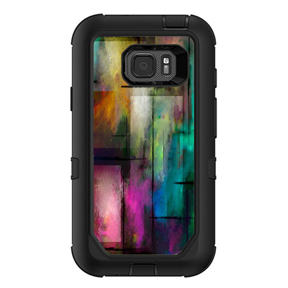  Colorful Paint Modern Otterbox Defender Samsung Galaxy S7 Active Skin