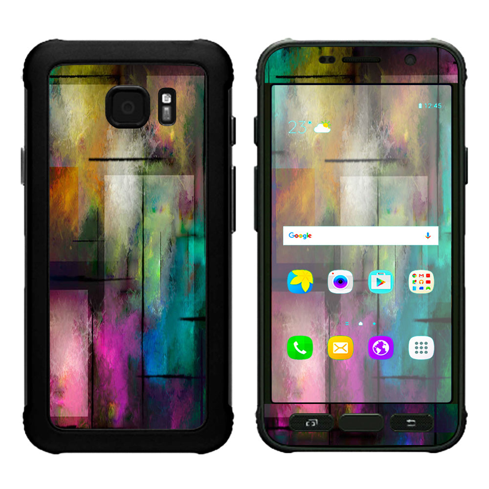  Colorful Paint Modern Samsung Galaxy S7 Active Skin