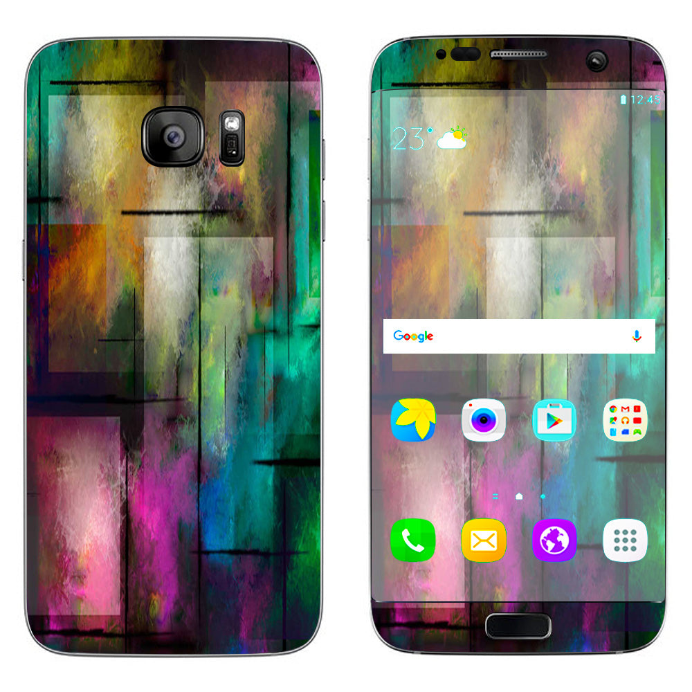  Colorful Paint Modern Samsung Galaxy S7 Edge Skin