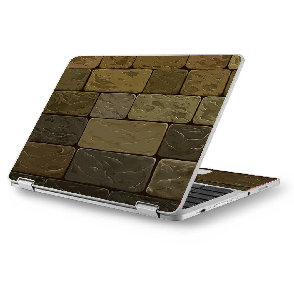  Texture Stone Asus Chromebook Flip 12.5" Skin