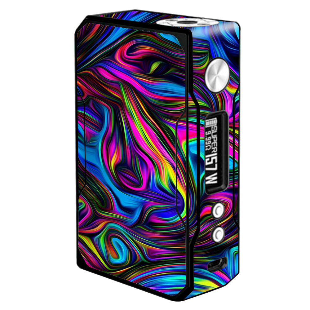  Neon Color Swirl Glass Voopoo Drag 157w Skin