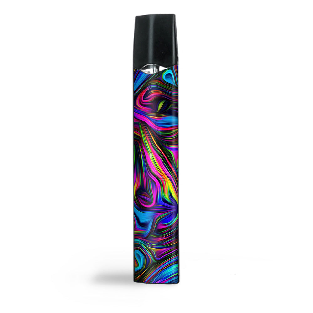  Neon Color Swirl Glass Smok Infinix Ultra Portable Skin