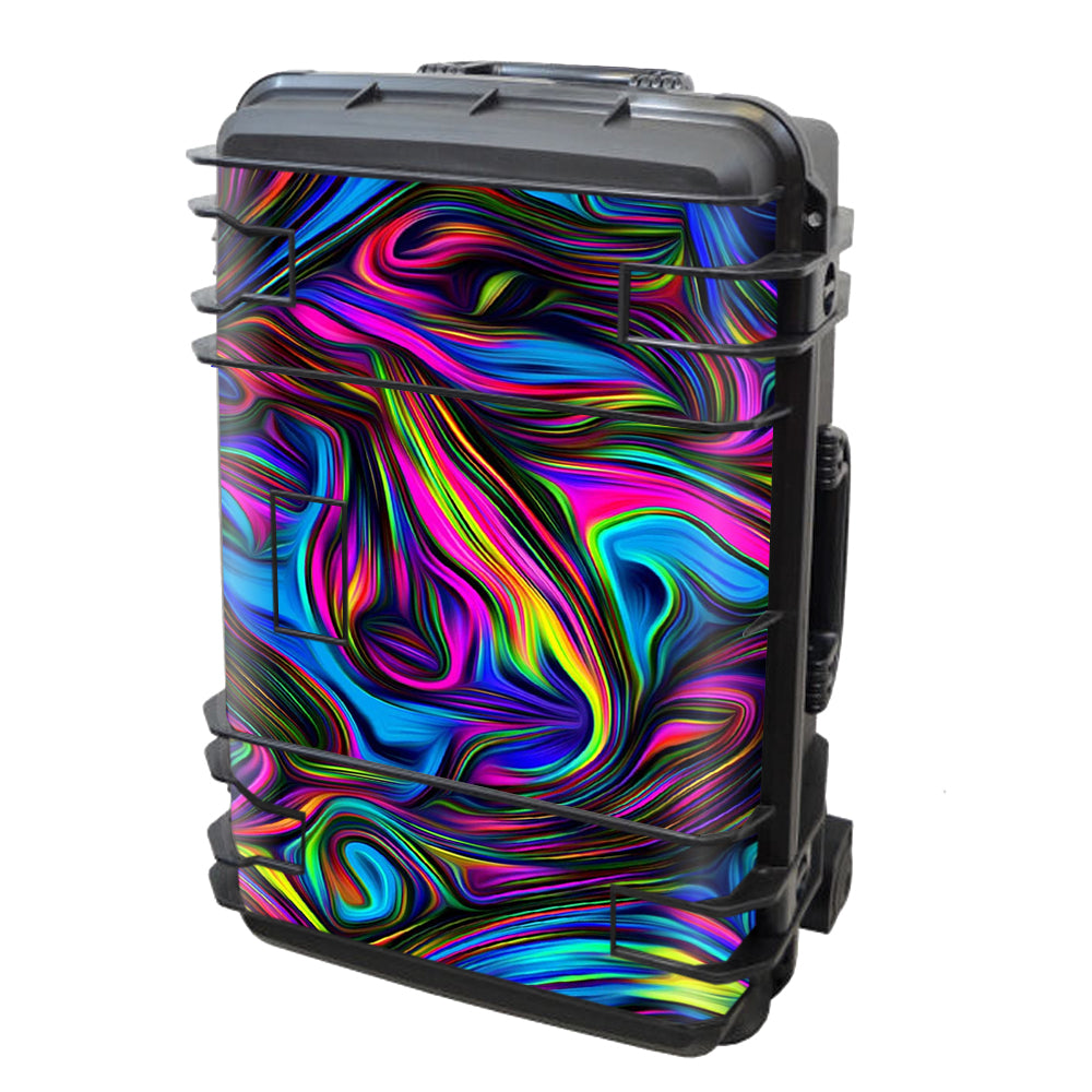  Neon Color Swirl Glass Seahorse Case Se-920 Skin