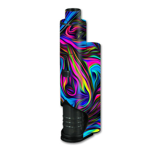  Neon Color Swirl Glass Kangertech dripbox Skin