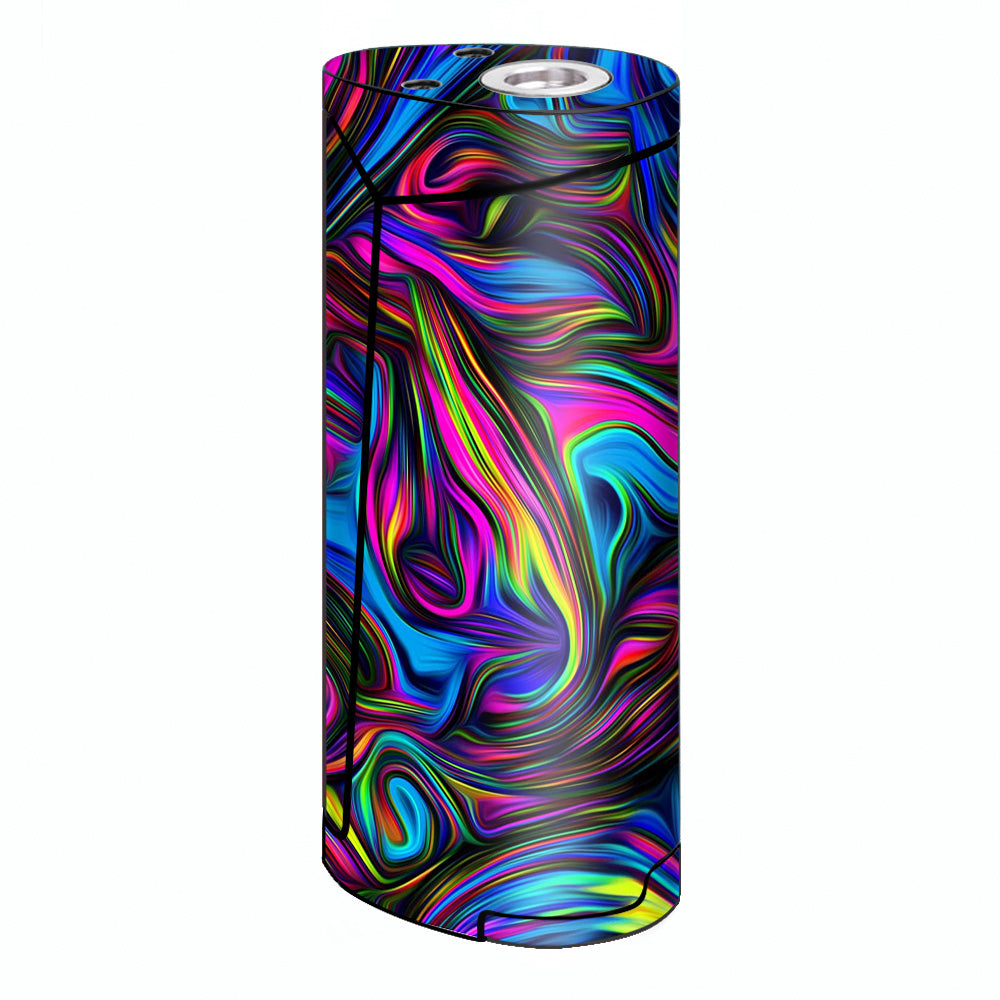  Neon Color Swirl Glass Smok Priv V8 60w Skin